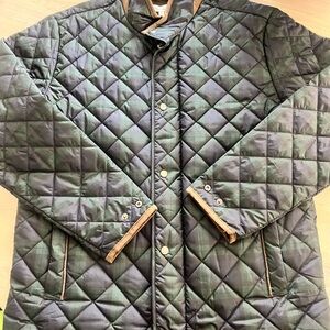 Green Quilted Men's Jacket